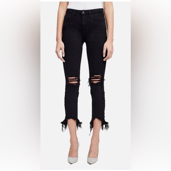 L'AGENCE Denim - L’AGENCE High Line Skinny Distressed Jeans Size 26